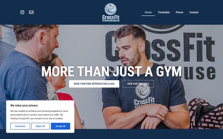 Екранна снимка на crossfitstonehouse.co.uk