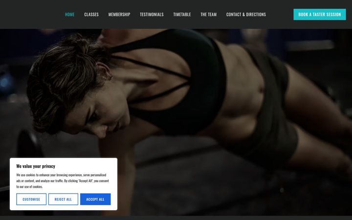 Screenshot of crossfitsunbury.com