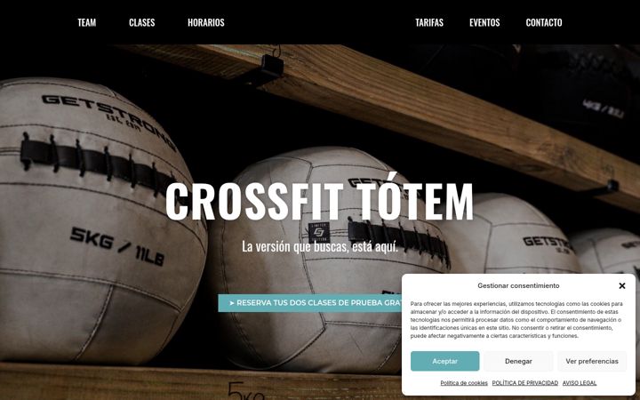 Screenshot of crossfittotem.es