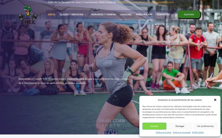 Screenshot of crossfittrex.com