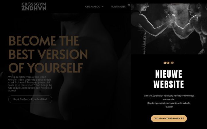 Screenshot of crossfitzandhoven.com