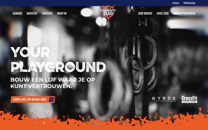 Captura de pantalla de crossfitzuid.nl