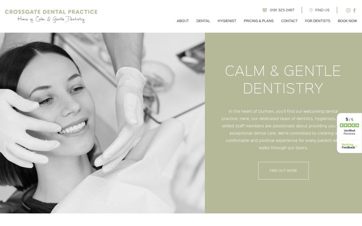 Screenshot of crossgatedental.co.uk