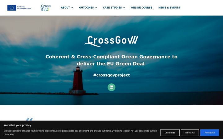 Екранна снимка на crossgov.eu