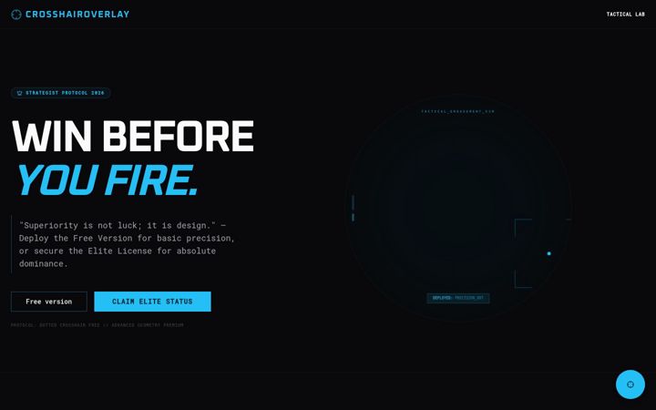 Screenshot von crosshairoverlay.com