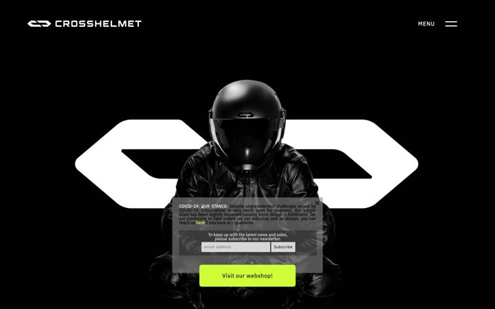 Screenshot of crosshelmet.com
