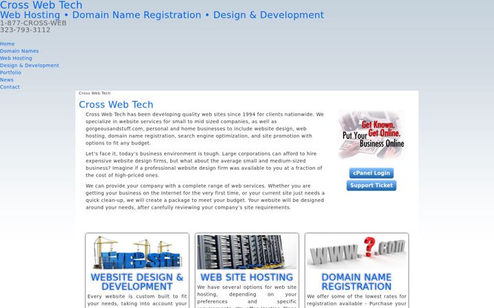 Screenshot of crosshosting.net