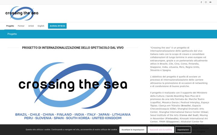 Screenshot di crossingthesea.org