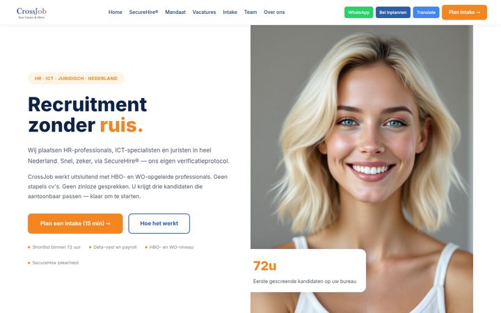 Screenshot of crossjob.nl