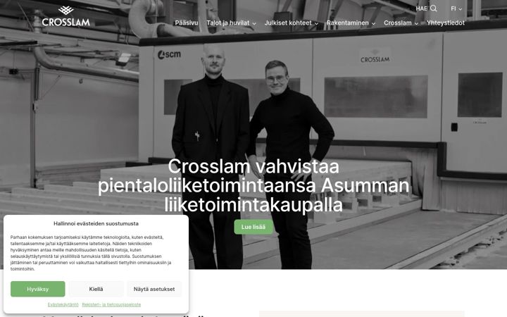 Screenshot of crosslam.fi
