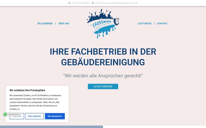 Screenshot of crossman-gebaudereinigungservice.de