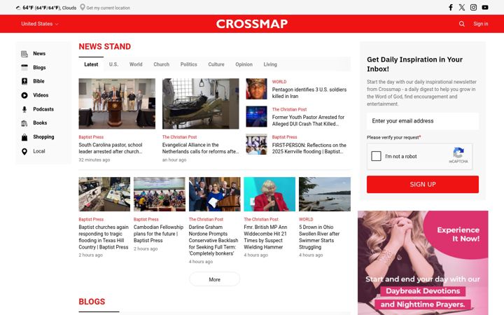 Screenshot of crossmap.com