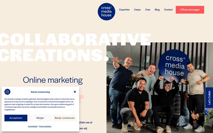 Screenshot of crossmediahouse.nl
