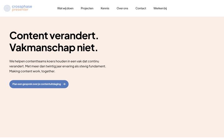 Zrzut ekranu crossphase.nl