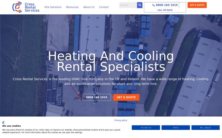 Екранна снимка на crossrental.co.uk