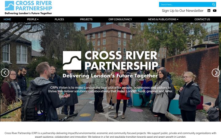 Screenshot of crossriverpartnership.org