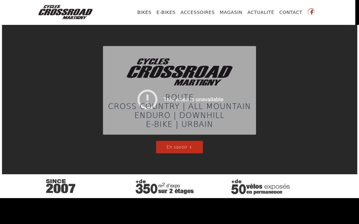 Screenshot of crossroadcycles.ch