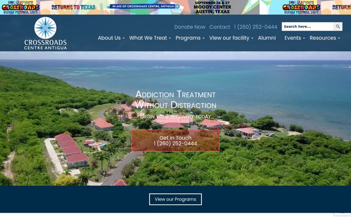 Screenshot of crossroadsantigua.org
