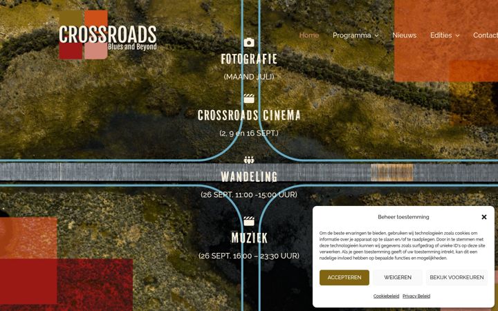 Zrzut ekranu crossroadsfest.nl