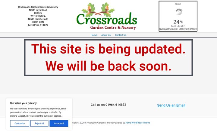 Screenshot of crossroadsgardencentre.co.uk