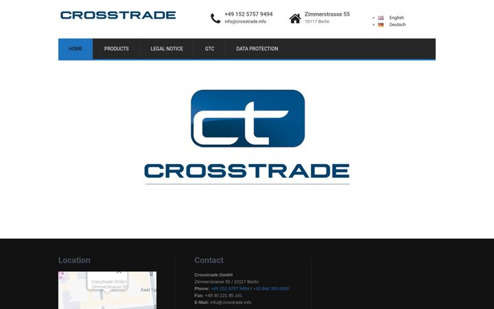 Screenshot of crosstrade.info