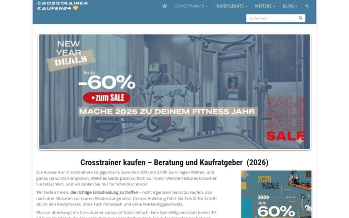 Screenshot of crosstrainerkaufen-24.de