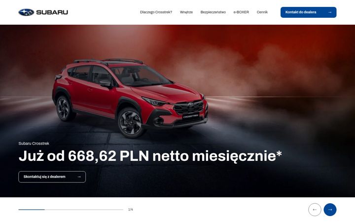 Screenshot of crosstrek.pl