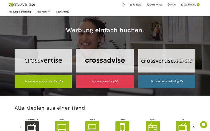 Screenshot of crossvertise.com
