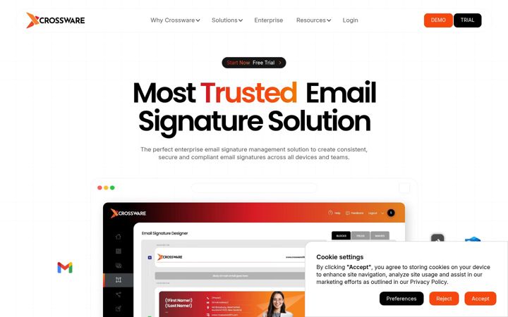 Screenshot of crossware365.com