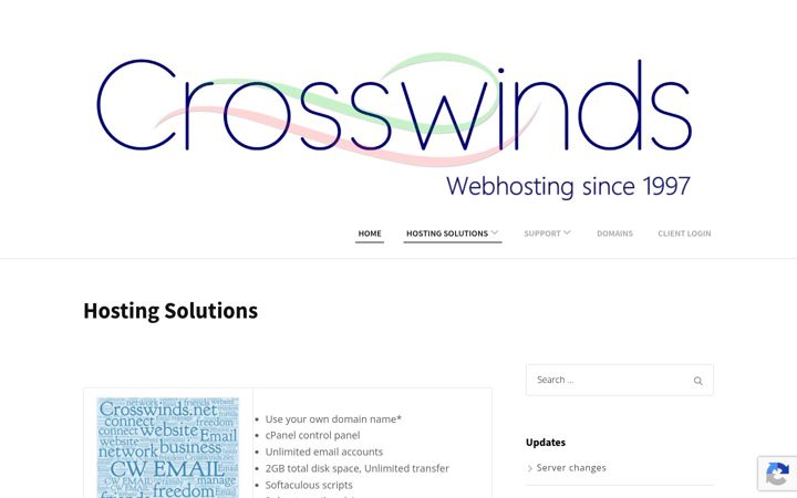 Screenshot von crosswinds.net