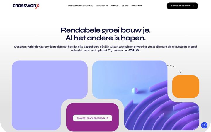 Screenshot of crossworx.nl