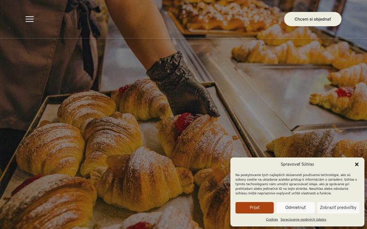 Screenshot of crosta-bakery.sk