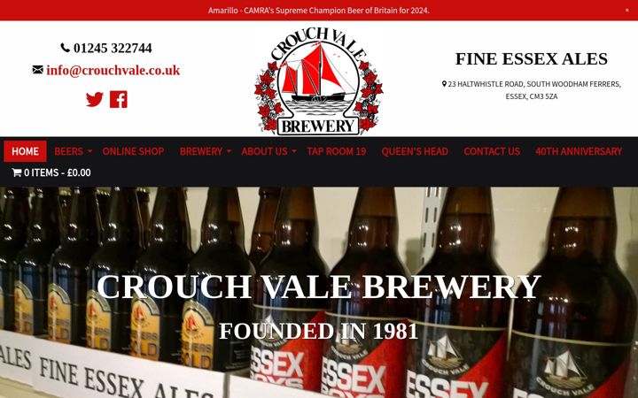 Screenshot of crouchvale.co.uk