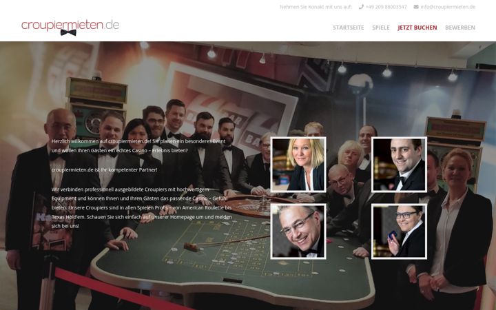 Screenshot of croupiermieten.de