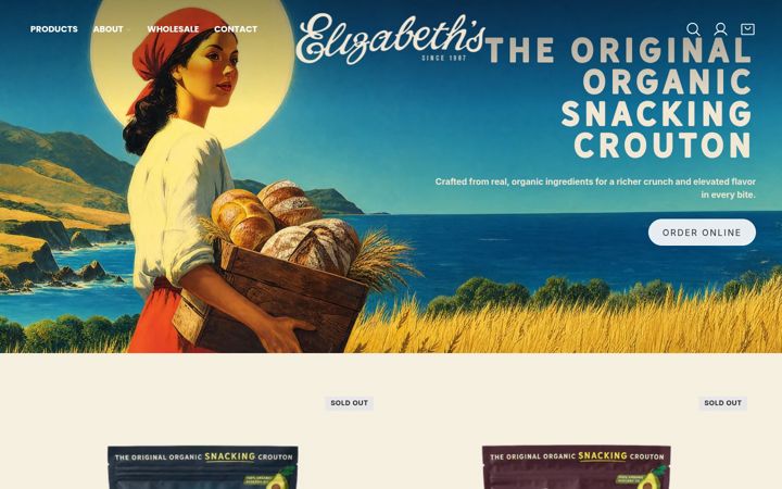 Screenshot of croutons.com