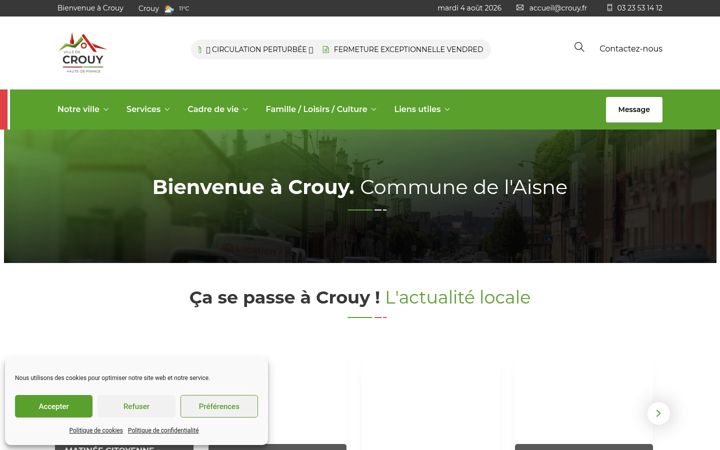Ekrānuzņēmums no crouy.fr