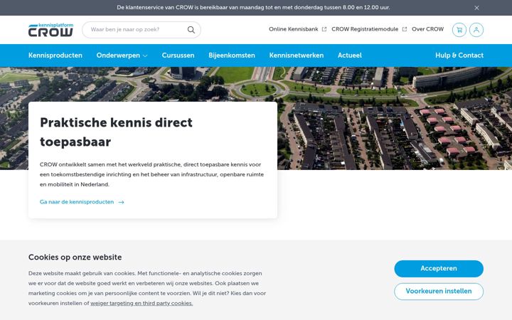 Posnetek zaslona crow.nl