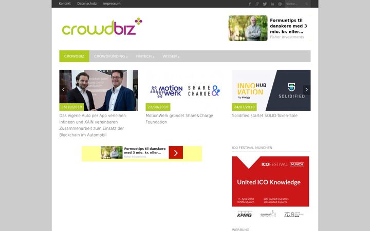 Screenshot of crowdbiz.de
