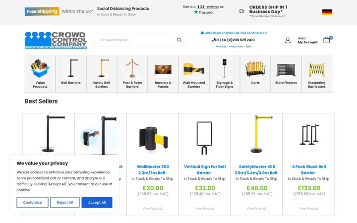 Screenshot of crowdcontrolcompany.de