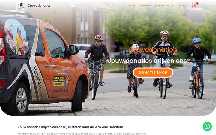 Screenshot di crowddonation.be