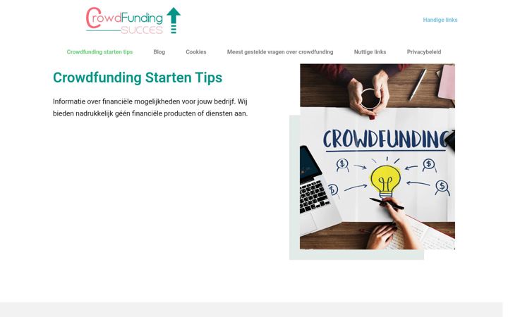 Zrzut ekranu crowdfundingsucces.nl