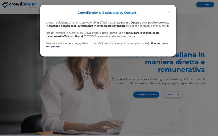 Screenshot of crowdlender.it