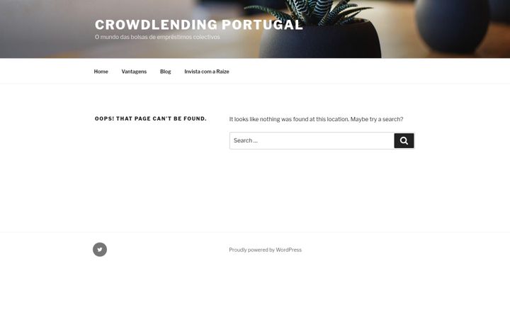 Screenshot of crowdlending.pt