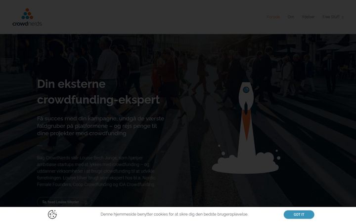 Screenshot of crowdnerd.dk