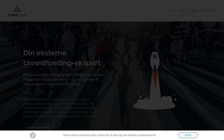 Screenshot of crowdnerds.dk
