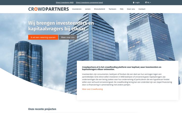 Zrzut ekranu crowdpartners.nl