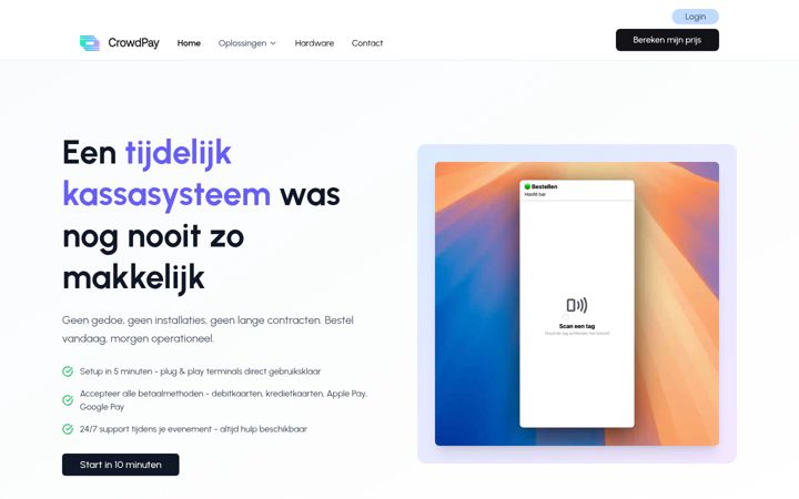 Screenshot of crowdpay.be
