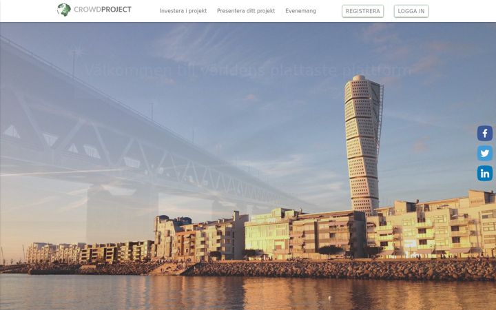 Screenshot of crowdproject.se