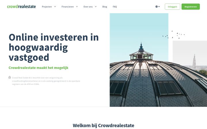 Screenshot of crowdrealestate.nl