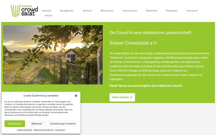 Screenshot of crowdsalat.eu